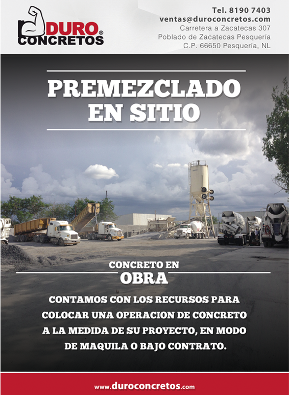 Concreto Premezclado en sitio en Monterrey